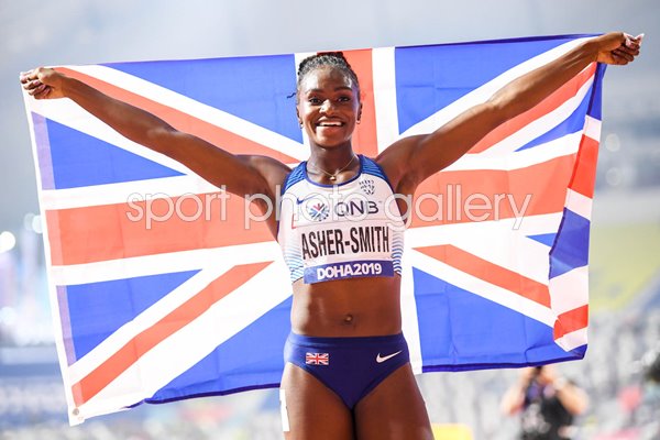 Dina Asher-Smith 200m Great Britain World Champion Doha 2019