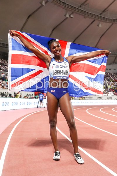 Dina Asher-Smith Great Britain World Champion Doha 2019 