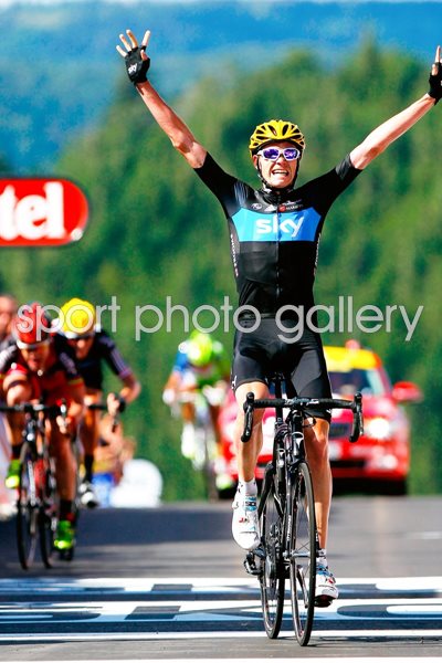 Christopher Froome wins Stage 7 2012 Tour