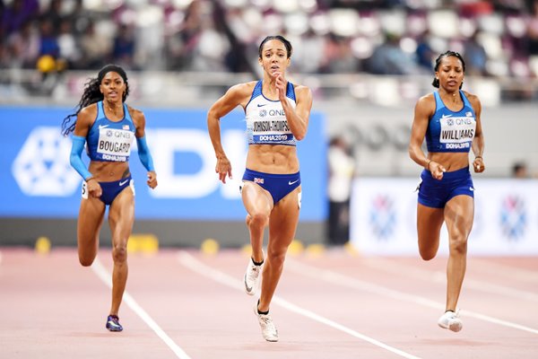 Katarina Johnson-Thompson Great Britain Heptathlon 200m Worlds Doha 2019