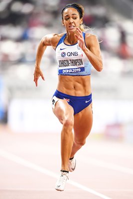 Katarina Johnson-Thompson Great Britain Heptathlon 200m Doha 2019