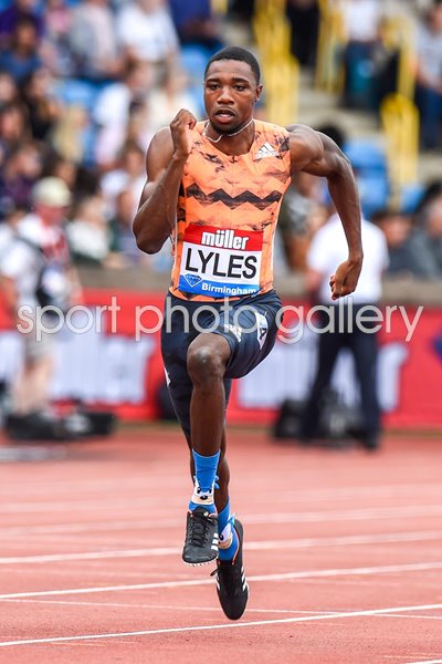 Noah Lyles USA 100m Grand Prix Birmingham 2018