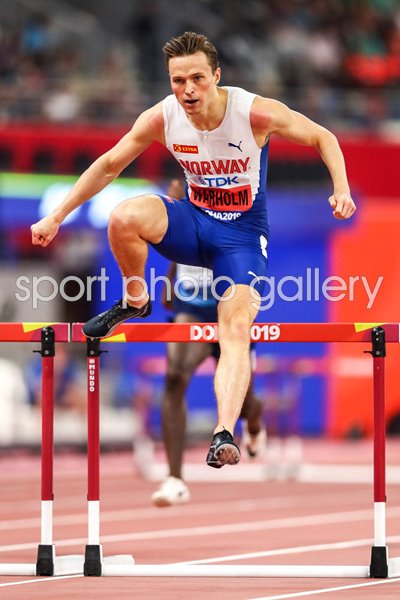 Karsten Warholm Norway 400m Hurdles World Champion Doha 2019