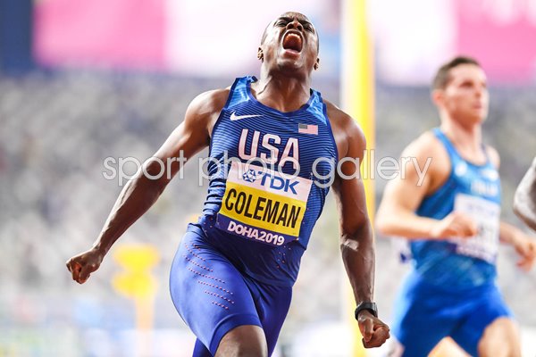 Christian Coleman USA 100m World Champion Doha 2019