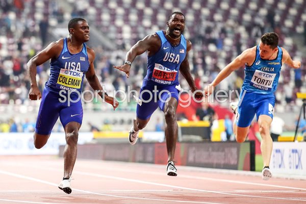 Christian Coleman USA 100m Gold World Athletics Doha 2019 