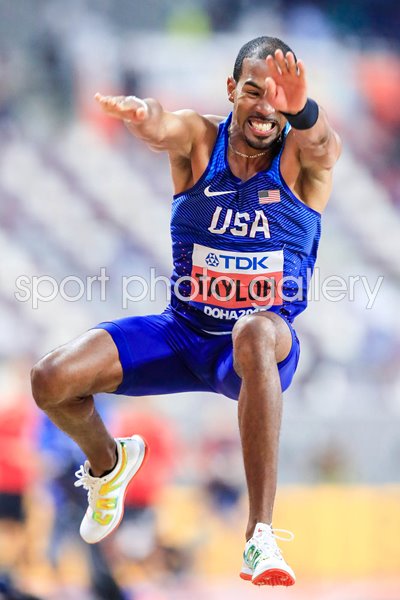 Christian Taylor Triple Jump Action World Athletics Doha 2019