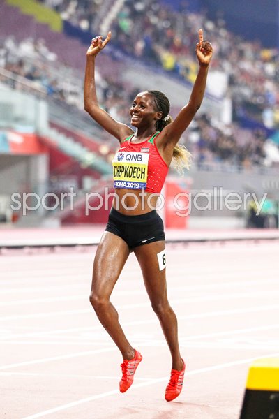 Beatrice Chepkoech Kenya 3000m Gold World Athletics Doha 2019 