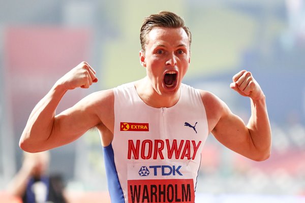 Karsten Warholm Norway 400m Hurdles Gold World Athletics Doha 2019  