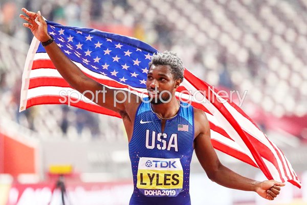Noah Lyles United States 200m World Athletics Champion Doha 2019  