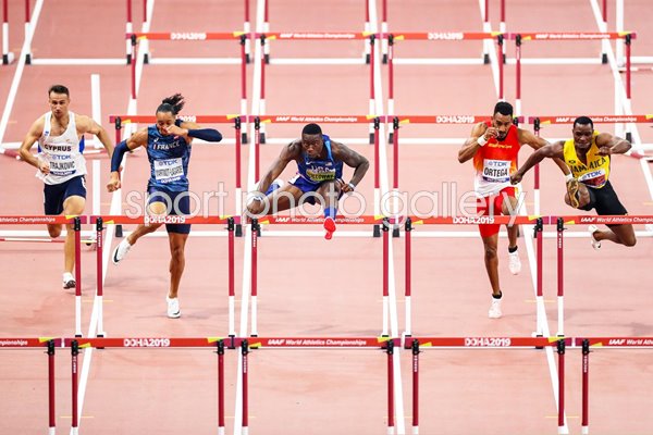 Grant Holloway USA 110m Hurdles World Athletics Doha 2019 