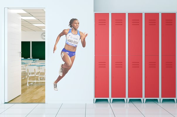 Dina Asher-Smith Great Britain 200m World Athletics Doha 2019 Wall Sticker