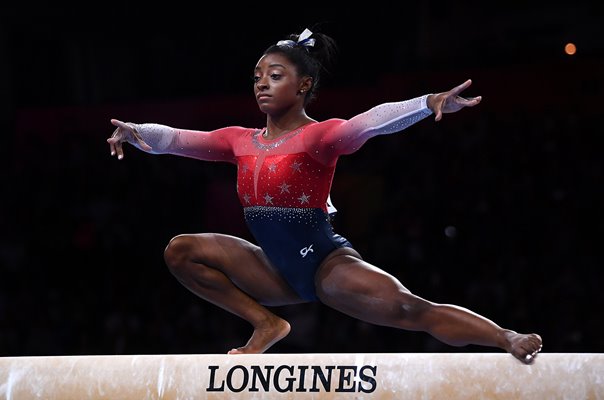 Simone Biles USA Beam Poise World Gymnastics Stuttgart 2019