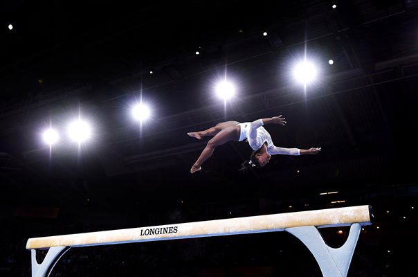 Simone Biles USA Beam Routine World Gymnastics Stuttgart 2019