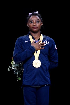 Simone Biles USA Floor Gold World Gymnastics Stuttgart 2019