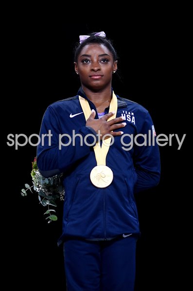 Simone Biles USA Floor Gold World Gymnastics Stuttgart 2019