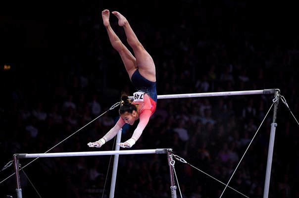 uneven bars gymnastics