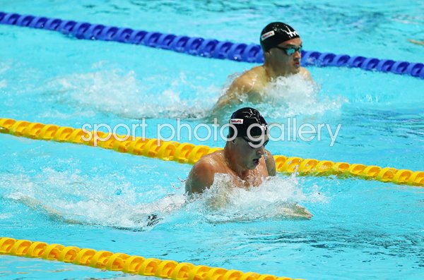 Adam Peaty Great Britain leads 100m Breaststroke World Swimming 2019
