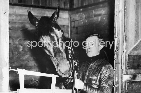 Seabiscuit Legendary American Horse & jockey Johnny 'Red' Pollard 1937