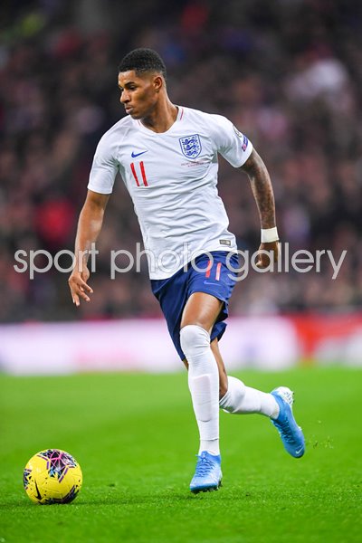 Marcus Rashford England v Montenegro Euro 2020 Qualifier 2019