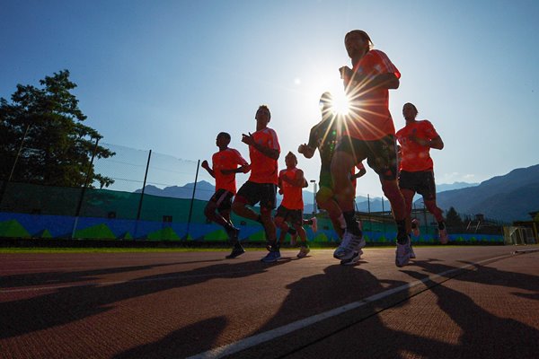 Bayern Munich players pre-season training