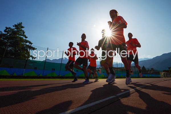 Bayern Munich players pre-season training
