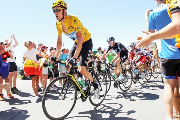 Bradley Wiggins riding high Tour 2012