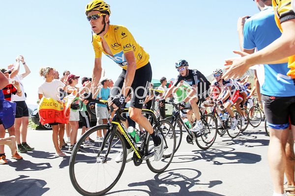 Bradley Wiggins riding high Tour 2012