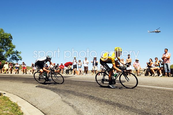 Bradley Wiggins and Chris Froome descend 2012