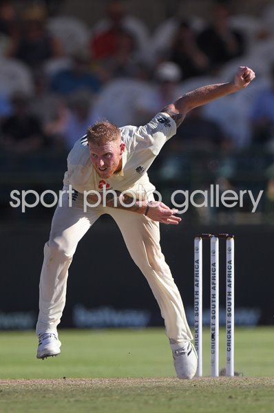 Ben Stokes England bowling v South Africa Cape Town 2020