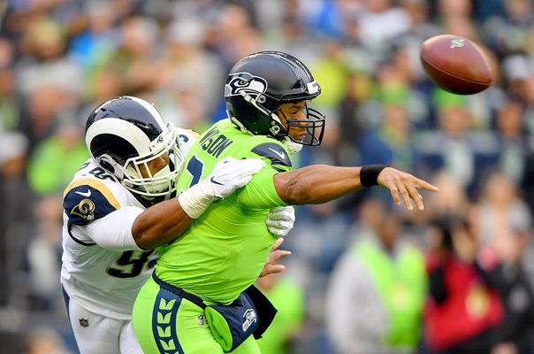 Aaron Donald Los Angles Rams v Russell Wilson Seahawks 2019