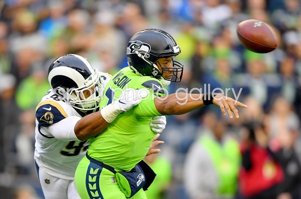 Aaron Donald Los Angles Rams v Russell Wilson Seahawks 2019