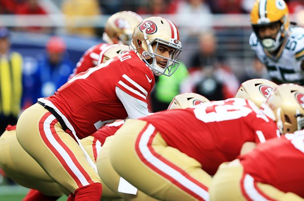 Jimmy Garoppolo San Francisco 49ers v Green Bay NFC Championship 2020