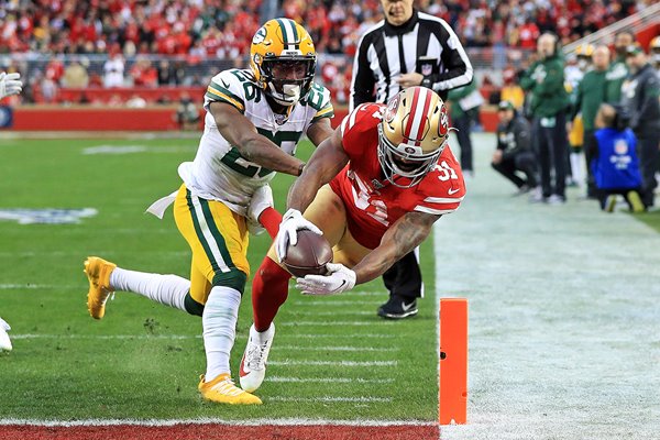 Raheem Mostert San Francisco Touchdown v Green Bay NFC Championship 2020