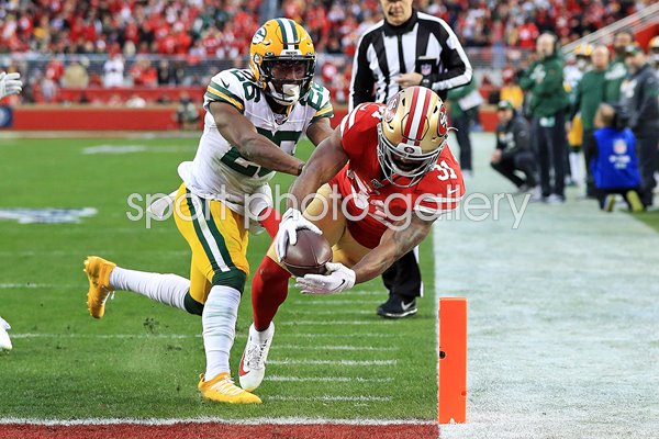 Raheem Mostert San Francisco Touchdown v Green Bay NFC Championship 2020
