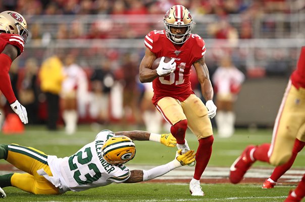 Raheem Mostert San Francisco 49ers v Green Bay NFC Championship 2020