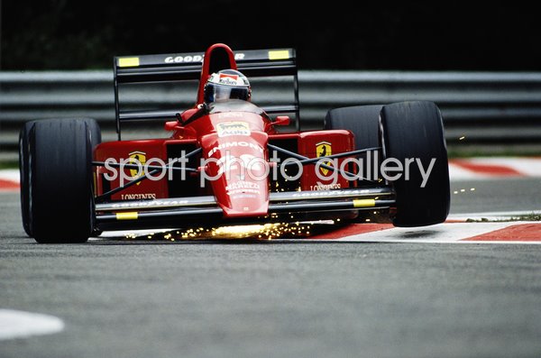 Gerhard Berger Austria Ferrari Belgian Grand Prix Spa 1989