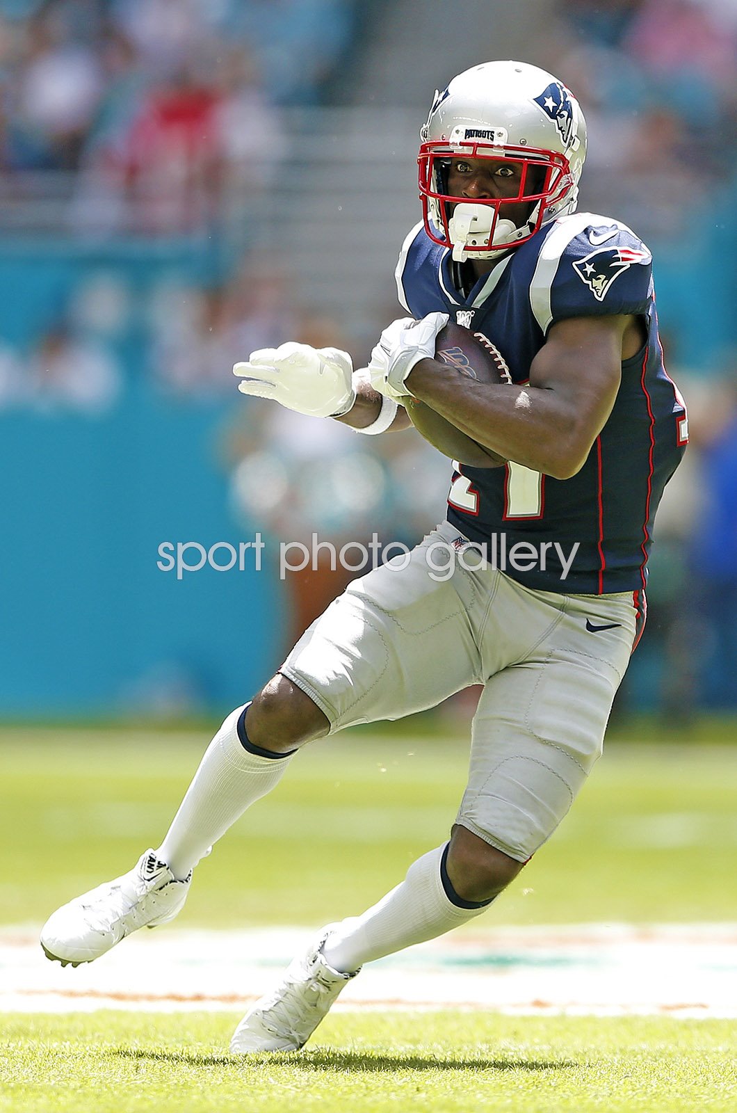 Antonio Brown New England Patriots v Miami Dolphins 2019 Images | American  Football Posters