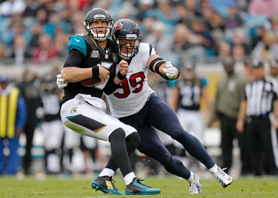 J.J. Watt Houston Texans sacks Blake Bortles Jacksonville Jaguars 2014