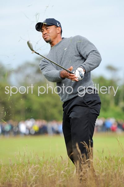 Tiger Woods Lytham rough Open 2012