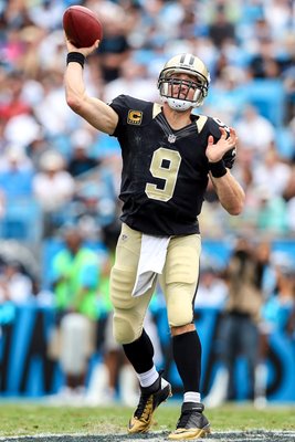 Drew Brees New Orleans Saints v Carolina Panthers Charlotte 2012