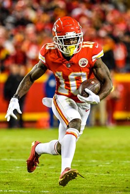 Tyreek Hill Kansas City Chiefs rushes v Oakland Raiders 2019