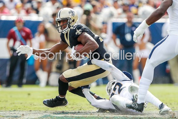 Michael Thomas New Orleans Saints v Eric Weddle Los Angeles Rams 2019