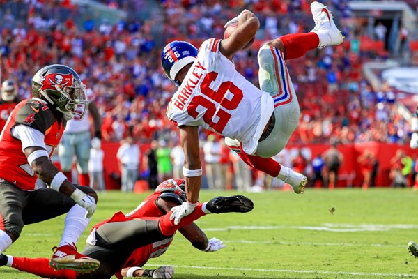 Saquon Barkley New York Giants v M.J. Stewart Tampa Bay Buccaneers 2019