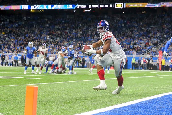 Saquon Barkley New York Giants Touchdown v Detroit Lions 2019