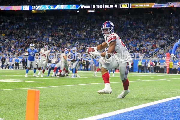 Saquon Barkley New York Giants Touchdown v Detroit Lions 2019