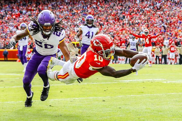 Tyreek Hill Kansas City Chiefs v Minnesota Vikings Arrowhead Stadium 2019