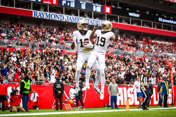 Ted Ginn & Michael Thomas New Orleans Saints v Tampa Bay 2019