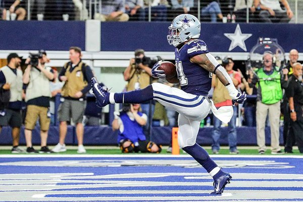 Ezekiel Elliott Dallas Cowboys Touchdown v Los Angeles Rams 2019