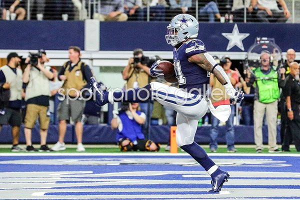 Ezekiel Elliott Dallas Cowboys Touchdown v Los Angeles Rams 2019