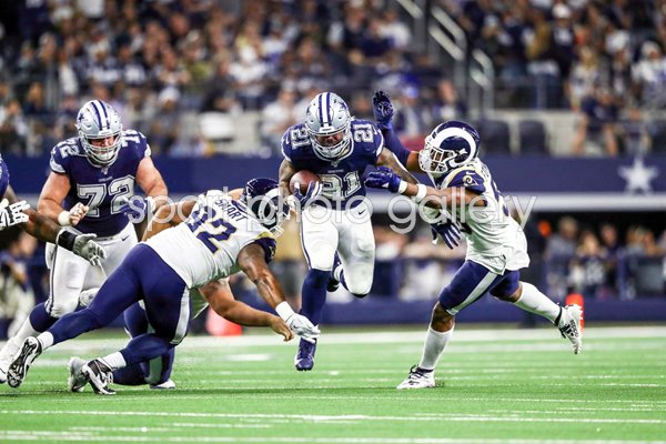 Ezekiel Elliott Dallas Cowboys Running Back v Los Angeles Rams 2019